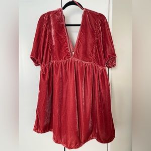 Free people velvet dress size medium